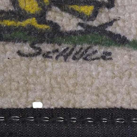 VTG Peanuts Snoopy Trick or Treat Halloween Accent Rug Schulz Woodstock Rug 1985 - Picture 6 of 8